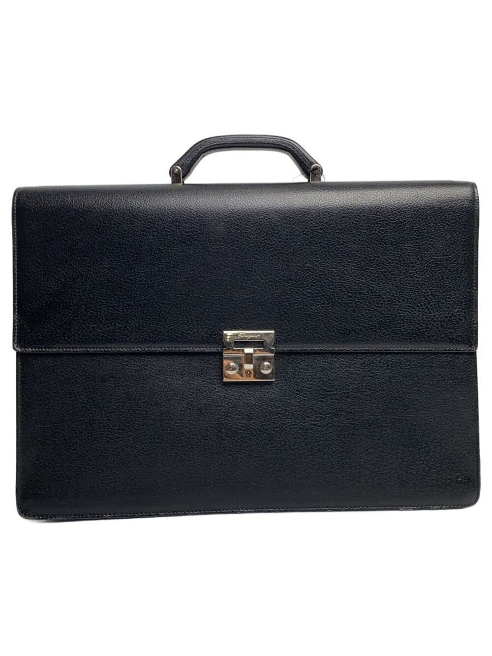 Salvatore Ferragamo Briefcase Leather Black